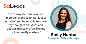 Q&A with Emily Hunter, European Sales Manager